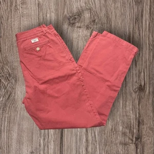 Vineyard Vines Chino Flat Front Straight Leg Men's Pants Pink Size 33 x 32 - Picture 1 of 7
