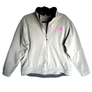 Chaqueta The North Face Caroleena Gris Rosa Mujer XXL Bolsillos Cremallera Completa Alto Bajo - Imagen 1 de 22