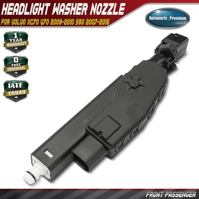 Lavadora de faros laterales de pasajero delantero para Volvo XC70 V70 2008-2010 S80 2007-2016 Foto 1 de 4