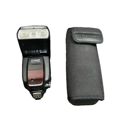 Canon Speedlite 580EX II Shoe Mount Flash for Canon DSLR Camera Tested W Pouch - Image 1 of 4