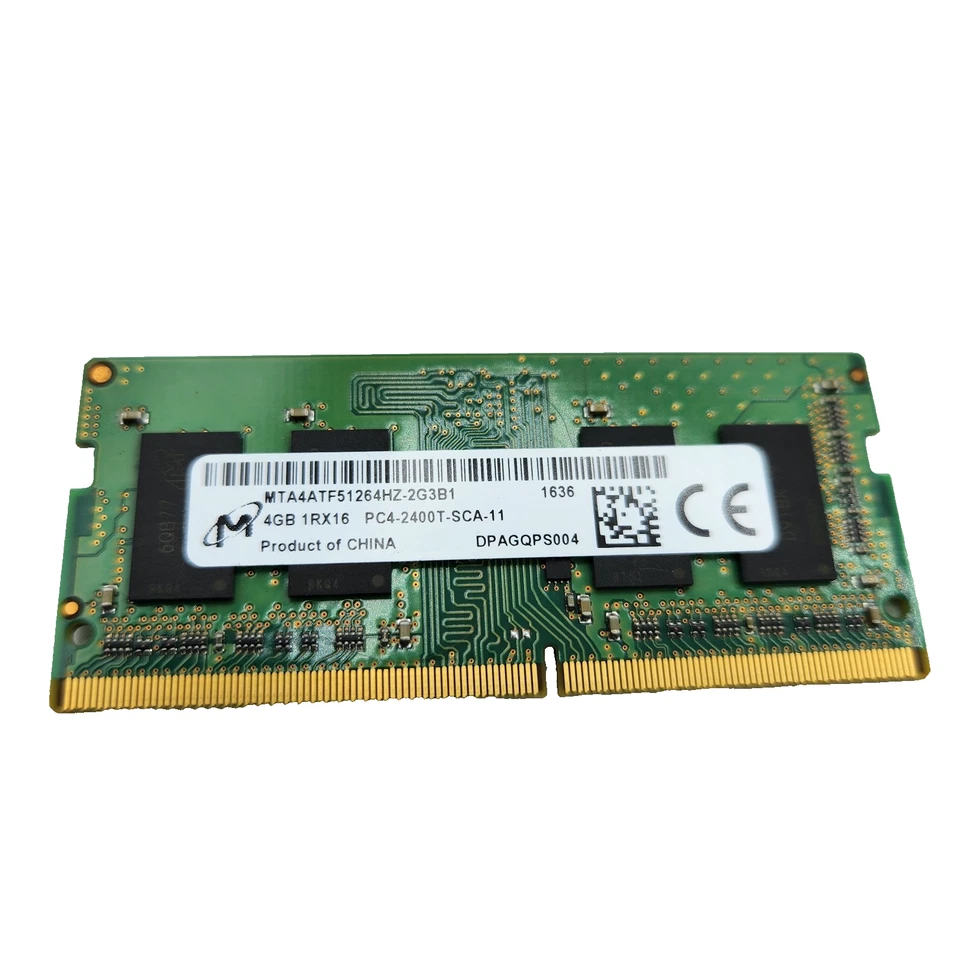 Micron MTA4ATF51264HZ-2G3B1 DDR4 SODIMM Laptop Memory Module 4GB PC4-2400T 1Rx16 - Image 1 of 3