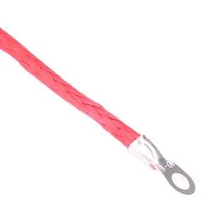 ⁺Red Winch Cable 4.8mmx15m Synthetic Fiber 5500lbs Breaking Strength Waterproof - Picture 1 of 24