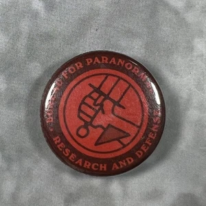 Bureau for Paranormal Research and Defense Vintage Button Pin Back 1" Round 70's - Bild 1 von 1