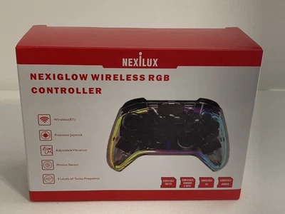 Nexilux Nexiglow Nintendo Switch Wireless Controller NXL-95275 - FREE SHIPPING - Image 1 of 4