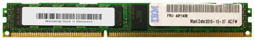 Mémoire IBM 49Y1438 2 Go (1 x 2 Go) DDR3 SDRAM DIMM 240 broches - Photo 1/1