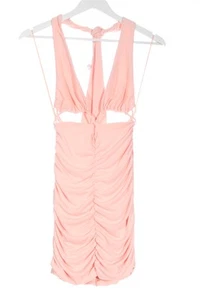 ZARA Vestido cut out Mujeres Talla EU 34 naranja claro estilo fiesta - Imagen 1 de 5