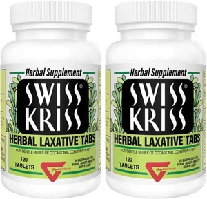 Modern Natural Products Swiss Kriss Herbal Laxative Tablets - 120 Each (Pack Of - Picture 1 of 8