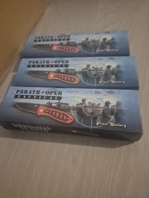 Cuchillo táctico Frost Cutlery Paracaidista 16-697O NUEVO EN CAJA JUEGO DE 3 Foto 1 de 3