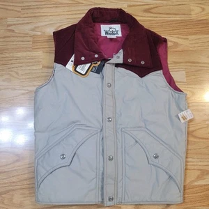 New NOS Vintage Woolrich Western Thinsulate Vest Men's Medium Corduroy READ - Bild 1 von 17
