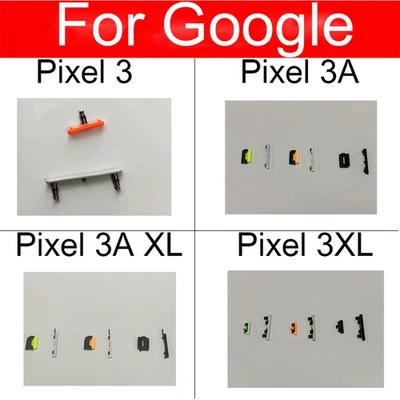Side Power On Off Volume Button Key For Google Pixel 3 3XL 3A 3AXL repair parts - Image 1 of 4