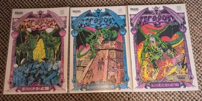 lot of 3 DRAGON Comics Interview Publication issues, Book #2 #3 #4 1987 - Image 1 of 2