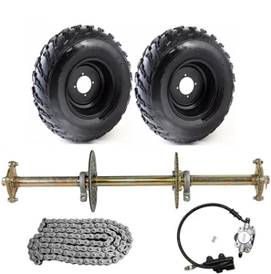 Kit de eje trasero Go Kart 32" 428 buje de piñón ruedas de 10" carro de golf ATV cuádruple buggy - Imagen 1 de 10