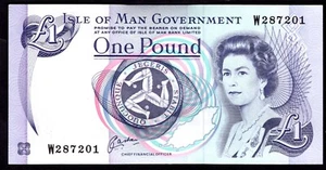Isle of Man, Government Issue, Cashen, £1 (1992), series W, UNC - Picture 1 of 2