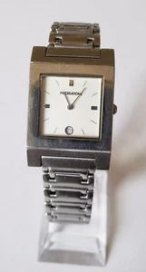 FX Creations COMFORT X-18 Ladies Stainless Steel Tank Watch Date Window HTF! - Picture 1 of 4