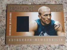 2010 SportKings George St-Pierre Autographed Memorabilia Auto #AM-GSP3 Silver