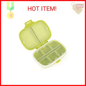 Travel Pill Organizer 8 Compartments Portable Pill Box Medicine Organizer Small - Picture 1 of 2