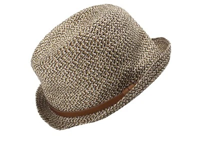 GIORGIO ARMANI Hat Men's 58 CM Lamb Leather Details Multicoloured Braided - Image 1 of 4