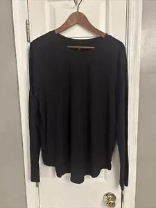 SO Camicia Nera Manica Lunga T-Shirt Taglia XL Abito Crew Preferito Sottocamicia - Foto 1 di 17