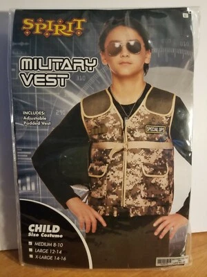Disfraz chaleco militar para niños - mediano Foto 1 de 2