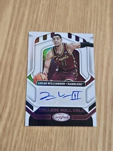 2022-23 Panini Certified Lucas Williamson RC #CRC-LWI Auto - Picture 1 of 2