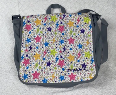 Bolso Bandolera Dickies Gris Mensajero para Laptop Estampado de Estrellas Trabajo Escolar Bolso de Hombro Foto 1 de 4