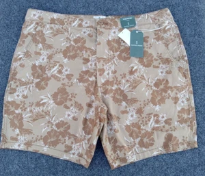 Mutual Weave Shorts The Chino Board Tan Print Size 40 NEW Hawaiian Summer - Picture 1 of 19