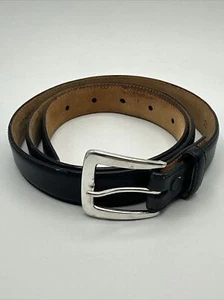 Vintage Tiffany & Co Sterling monogram buckle Calfskin Belt 36 Inch. #760 - Picture 1 of 11
