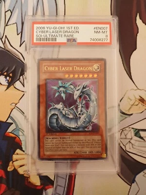 Cyber Laser Dragon SOI-EN007 Ultimate Rare 1st Edition PSA Grade 8 - Image 1 of 4