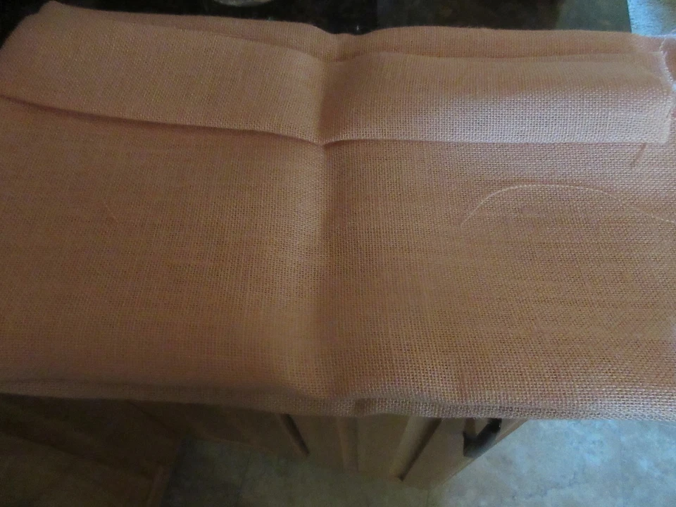 Burlap Jute Peach Fabric - 44 x 41" - Image 1 of 1