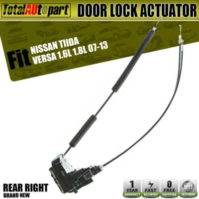 Actuador de cerradura de puerta para Nissan Versa 2007 2008 2009 2010-2012 lado del pasajero trasero Foto 1 de 4