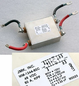 Jmk Inc MM124460C MM-1244-60C 48V Dc Filter M9934 60A - Picture 1 of 1