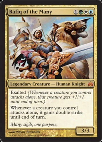 Rafiq of the Many - Foil Magic mtg Light Play, English From the Vault: Legends x - Image 1 of 1