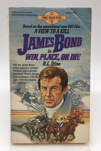 Find Your Fate #11 James Bond in Win, Place, or Die by R.L. Stine 1985 PB 1st Ed - Imagen 1 de 11