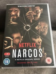 NARCOS - COMPLETE NETFLIX SEASONS 1 & 2 DVD NEW & FACTORY SEALED 7 DISCS SET - Picture 1 of 2
