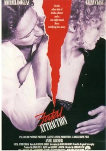 Avant Garde Fatal Attraction Michael Douglas Glenn Close POSTCARD NOT Real Photo - Picture 1 of 2