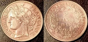 France - IIIème République - 2 francs Cérès argent 1887 A, Paris TTB ! F.265/13 - Imagen 1 de 1