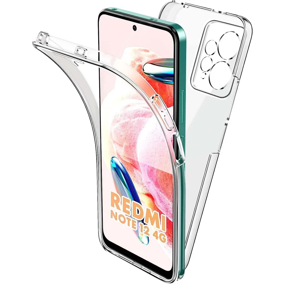360 Case For Xiaomi Redmi Note 13 12 11 Pro 13T Poco X6 Double-sided Clear Cover - Image 1 of 4