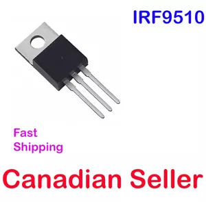 1/5/10 pcs IRF9510 Mosfet P-Channel Power Transistor 100V 4A TO-220-3 Vishay - Picture 1 of 1