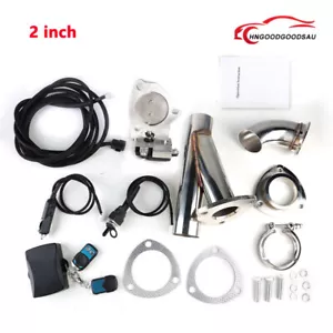 2" Stainless Electric Exhaust Valve Control Motor Kit w/ Manual & Remote Switch - Picture 1 of 23