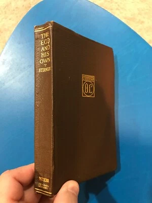 SCARCE (c.1917) ANARCHY BK, "THE EGO AND HIS OWN," BY MAX STIRNER (MOD. LIBRARY) - Image 1 of 4