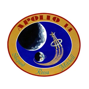 Weltraum NASA Apollo 14 Mission Emblem Abzeichen Patch großer Druck 46x61 cm - Bild 1 von 5