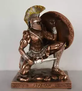 Spartanischer Krieger - Leonidas, 300 - Thermopylen - 480 v. Chr. - kupferbeschichteter Alabaster - Bild 1 von 8
