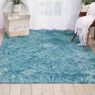 Alfombra Nourison Linked Bohemian Marine 5' x 7'6" Área, Fácil - Limpieza, No Foto 1 de 4