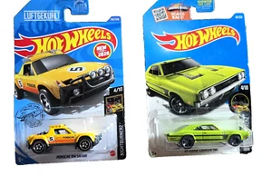 Coches diecast Hot Wheels Nightburnerz Porsche 914 Safari y Dodge Charger '69 nuevos - Imagen 1 de 4