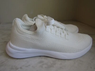 NIB JustFab Easton Bright White Recycled Active Sneaker Women's Shoes Size 6.5 - Image 1 of 4