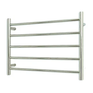 New Radiant Heated Towel Ladder 750mm x 550mm 5 Bar Rail Mirror Polished RTR03 - Picture 1 of 5