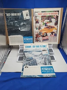 Plymouth drei alte Zeitschriftenanzeigen baut großartige Autos am besten konstruierte Kriegsanleihen - Bild 1 von 12