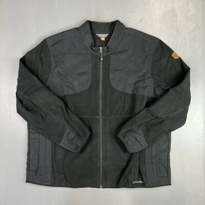 Old Stock Eddie Bauer Men’s 3XL Black Fleece Full Zip Jacket Winter NWT - Image 1 of 4