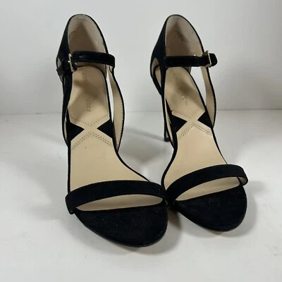 Adrienne Vittadini Garcia Mujer Gamuza Negra Tirantes Talla 8 con Tacones de 4" NUEVO Foto 1 de 4