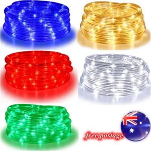 Solar LED Powered Fairy String Rope Strip Lights Waterproof Outdoor Garden Patio - Picture 1 of 30
